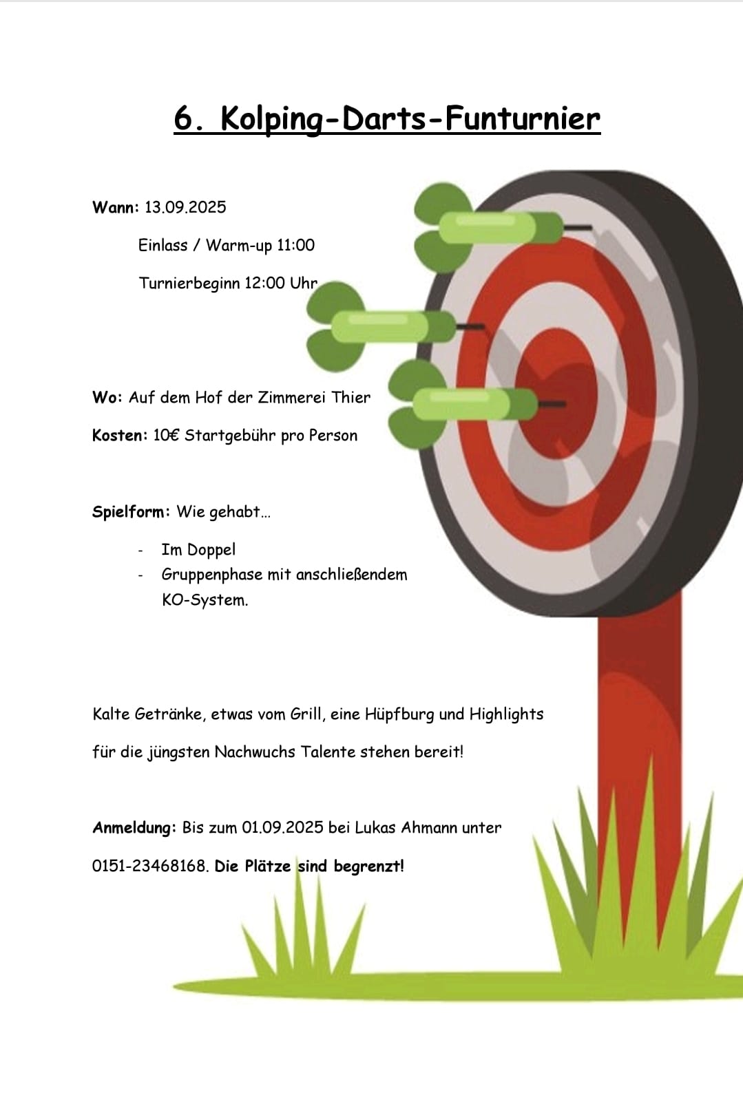 Einladung Dart